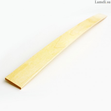 Ламель - длиной: 55 см, шириной: 5 см, толщиной: 8 мм